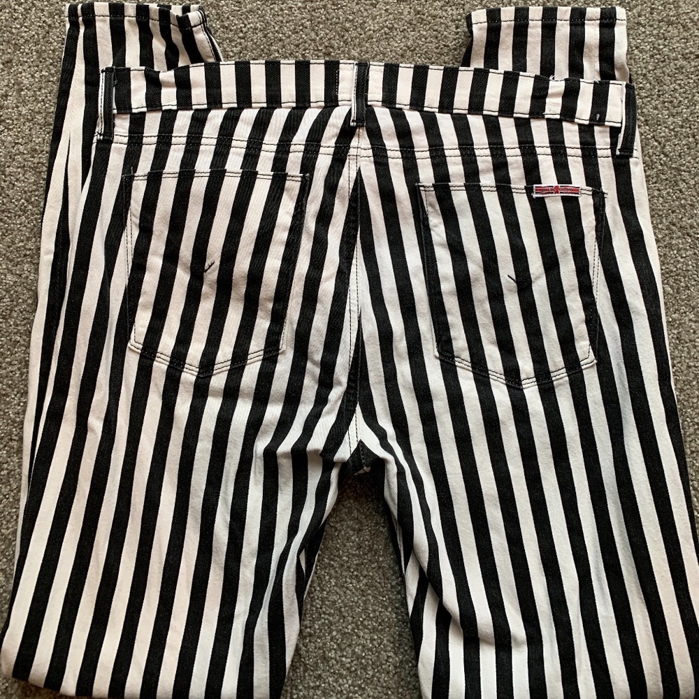 Hudson - Krista Super Skinny Black & White Jeans